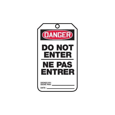 Accuform Plastic, 3 in Width, 0.31 in Height, , 5 PK TCF172PTM